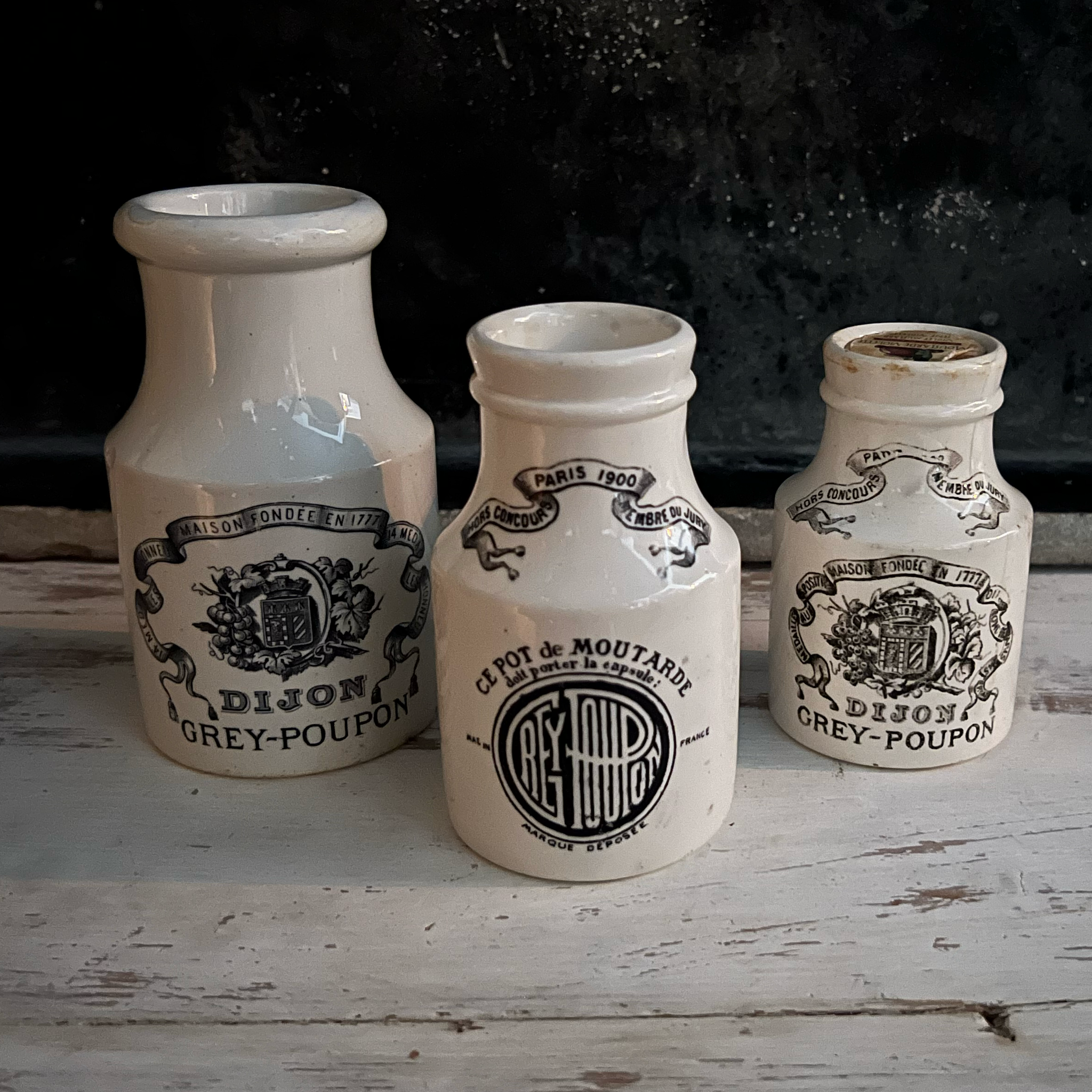 Antique Mustard Jars Collection | The Nicholson Gallery