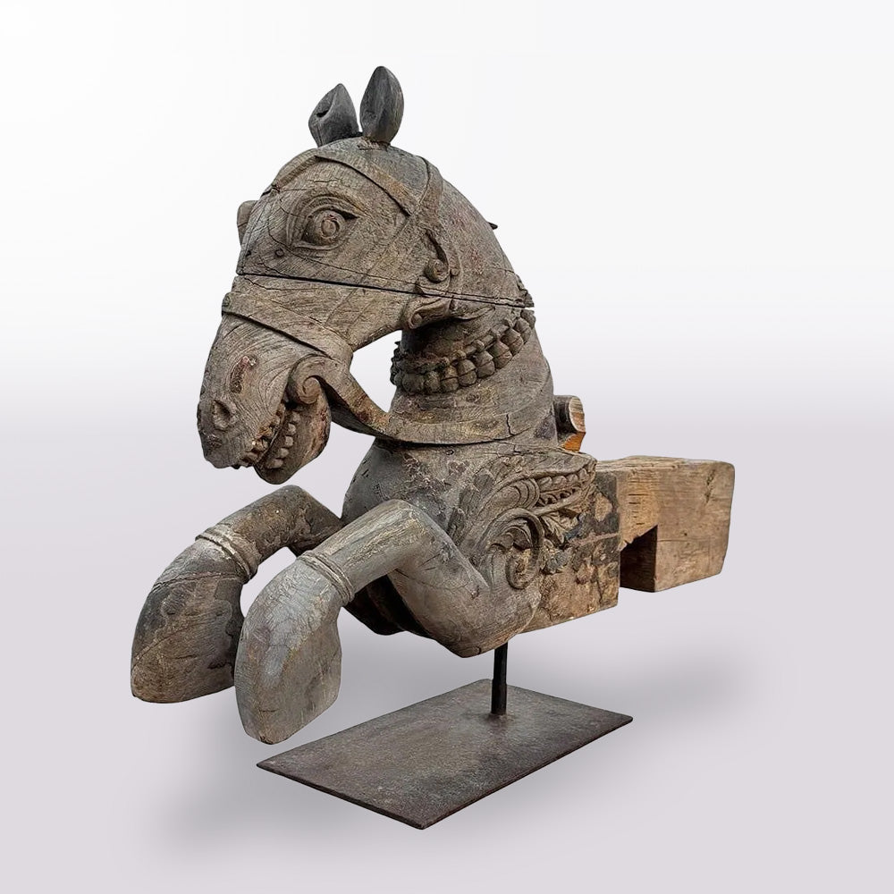 19th Century Carved Wood Pegasus