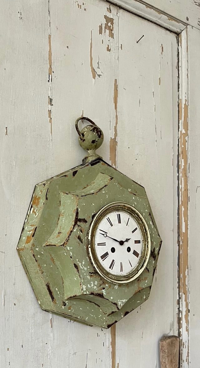 Directoire Roman Numbered Enamel Clock