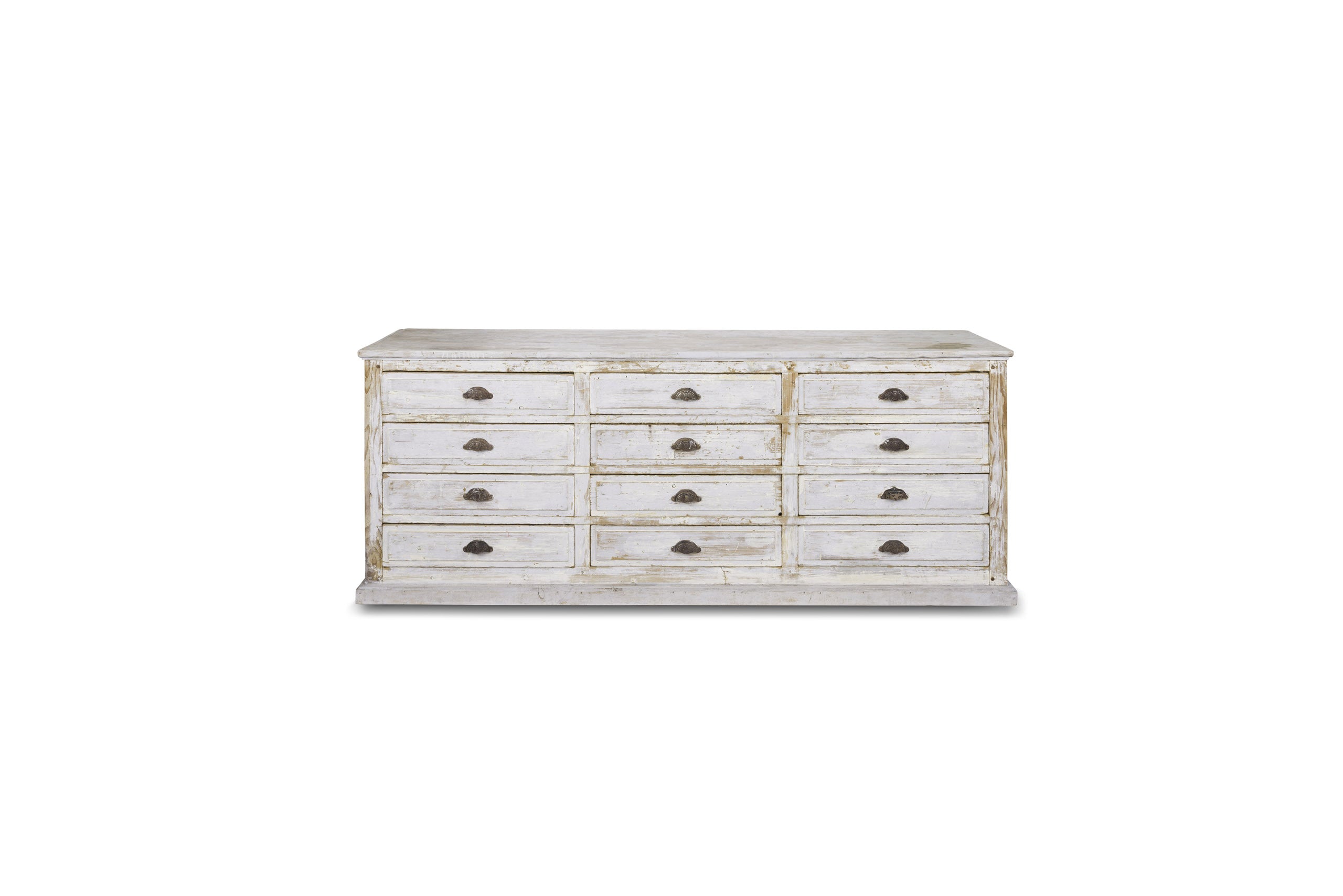 Pine 12 Drawer Enfilade Sideboard