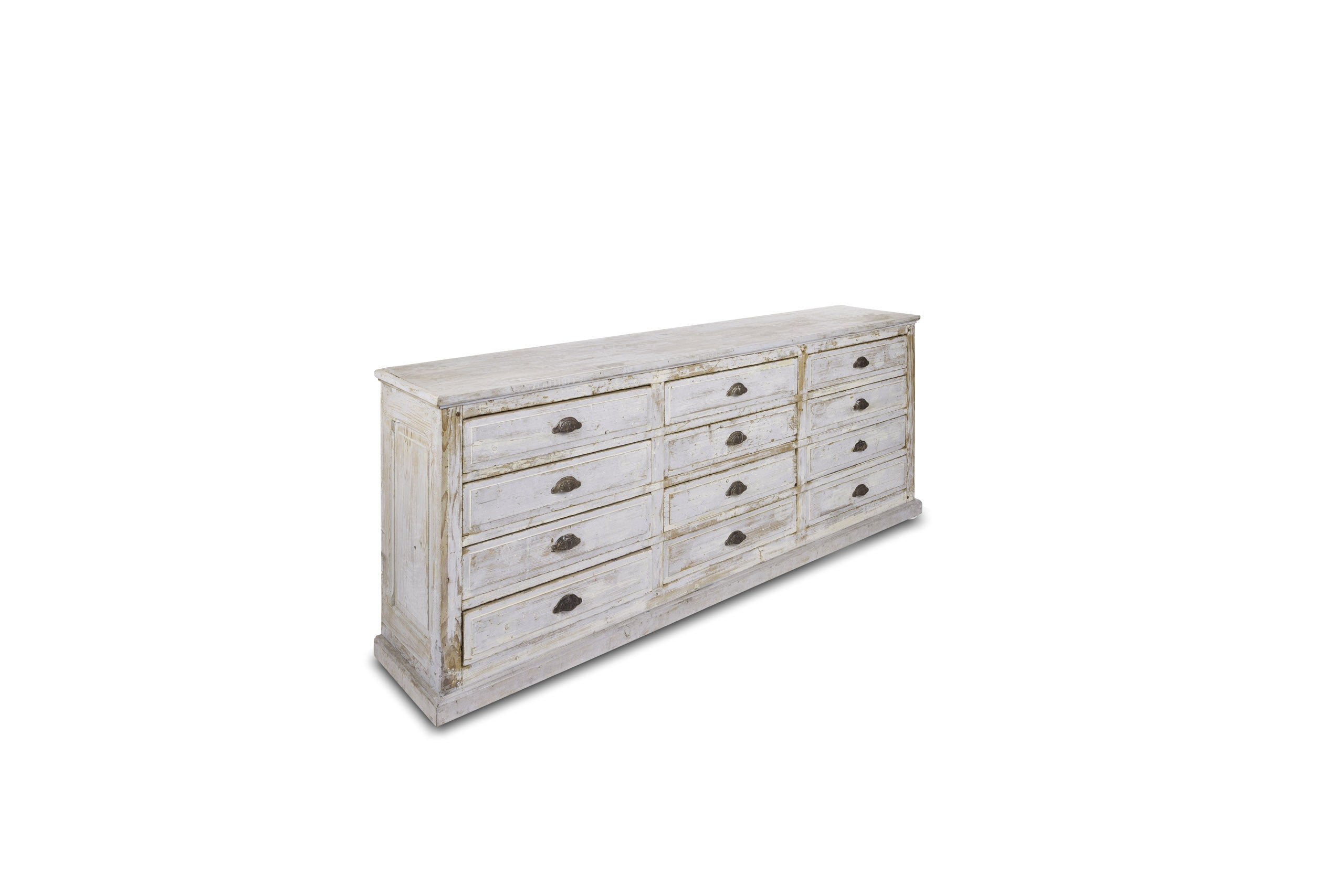 Pine 12 Drawer Enfilade Sideboard