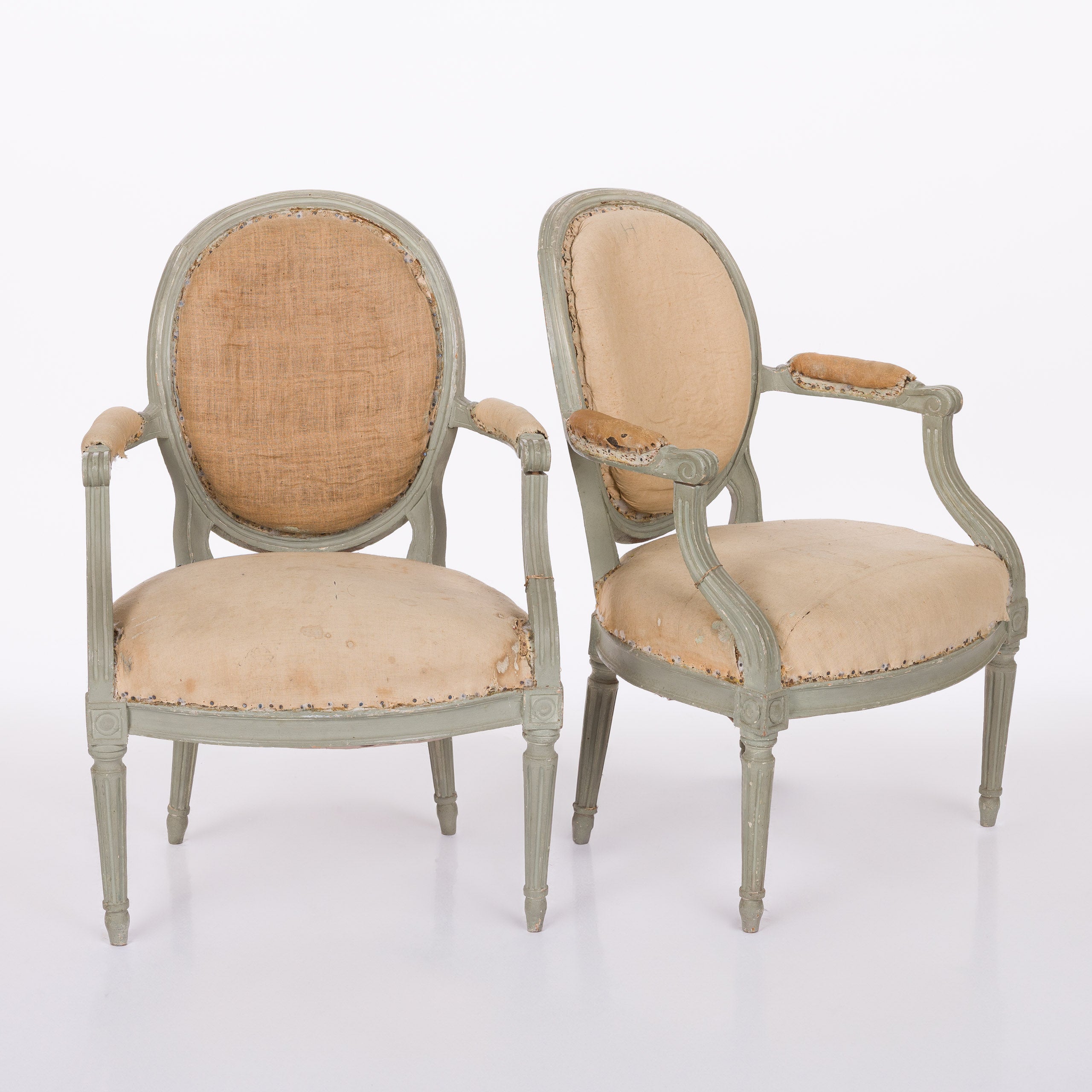 Louis XV Armchair in Pale Green