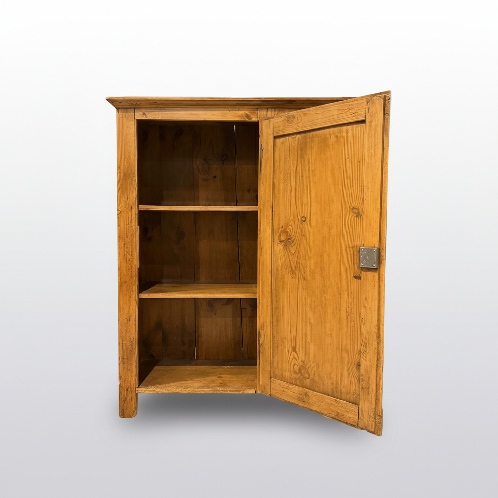 1800s French Pine Bonnetière Cabinet