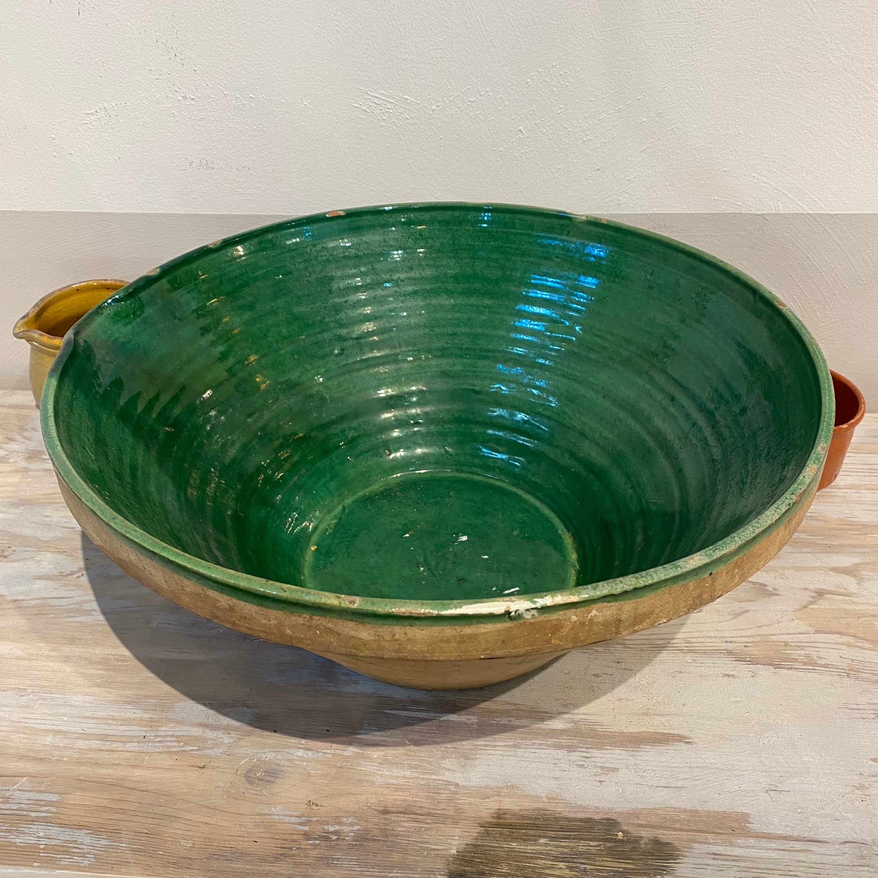 Antique French Tian in Rare Green