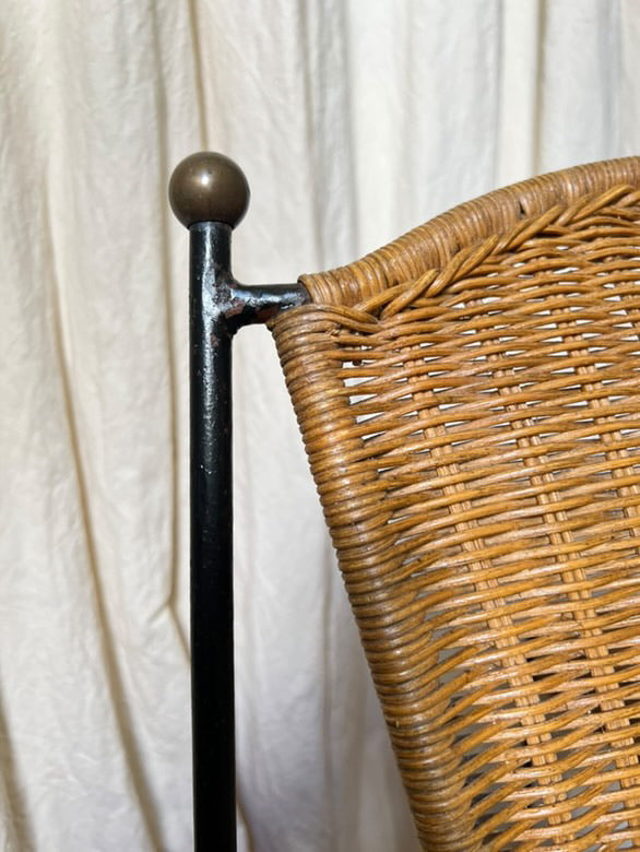 French Mid-Century Weinberg Rattan Chairs