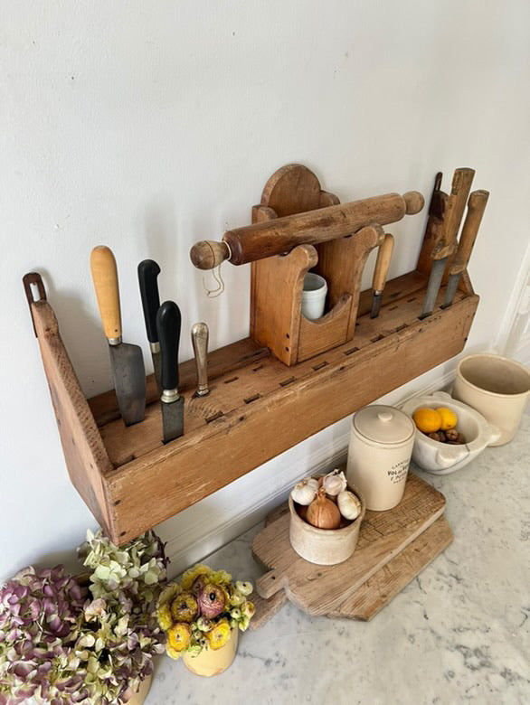 Early 19th Century Folk Art Cutlery Shelves