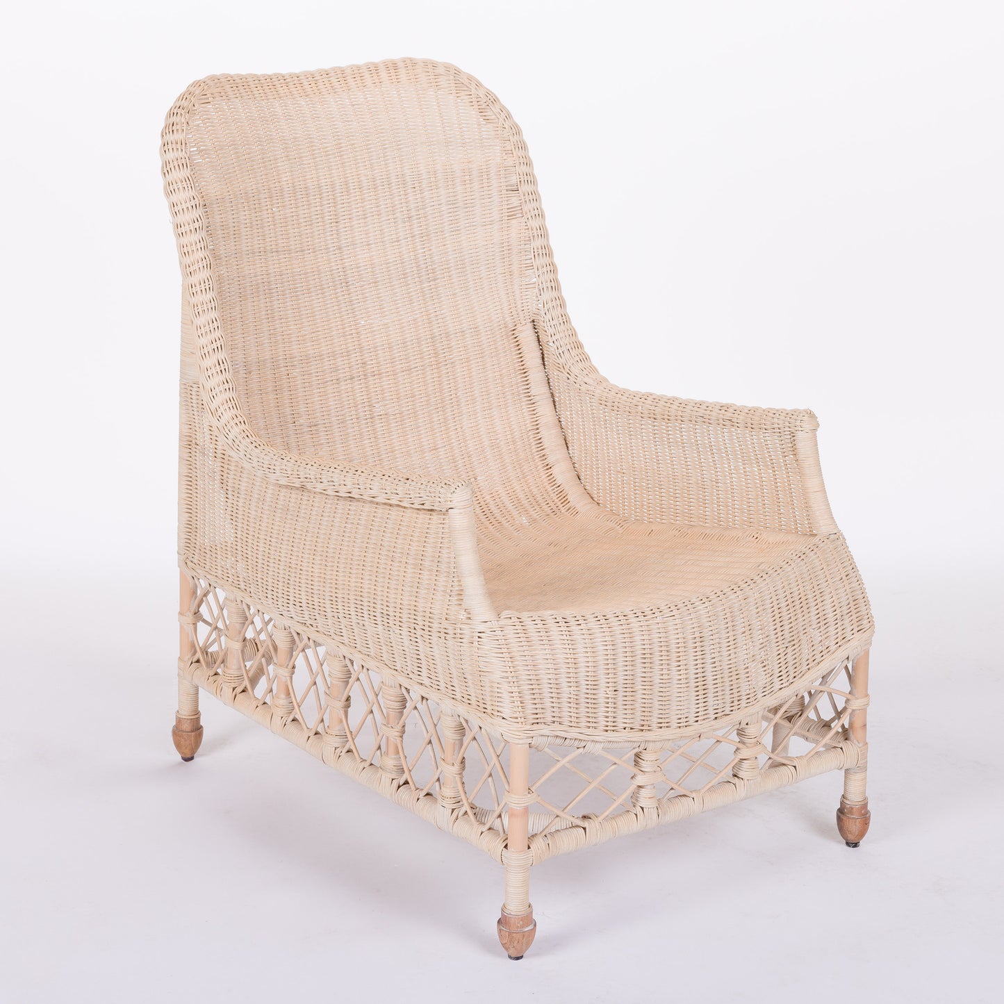 August Rattan Lounge Chair, by Belgian Pearls