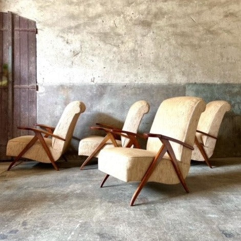 Pair of Modern Large Lounge Chairs