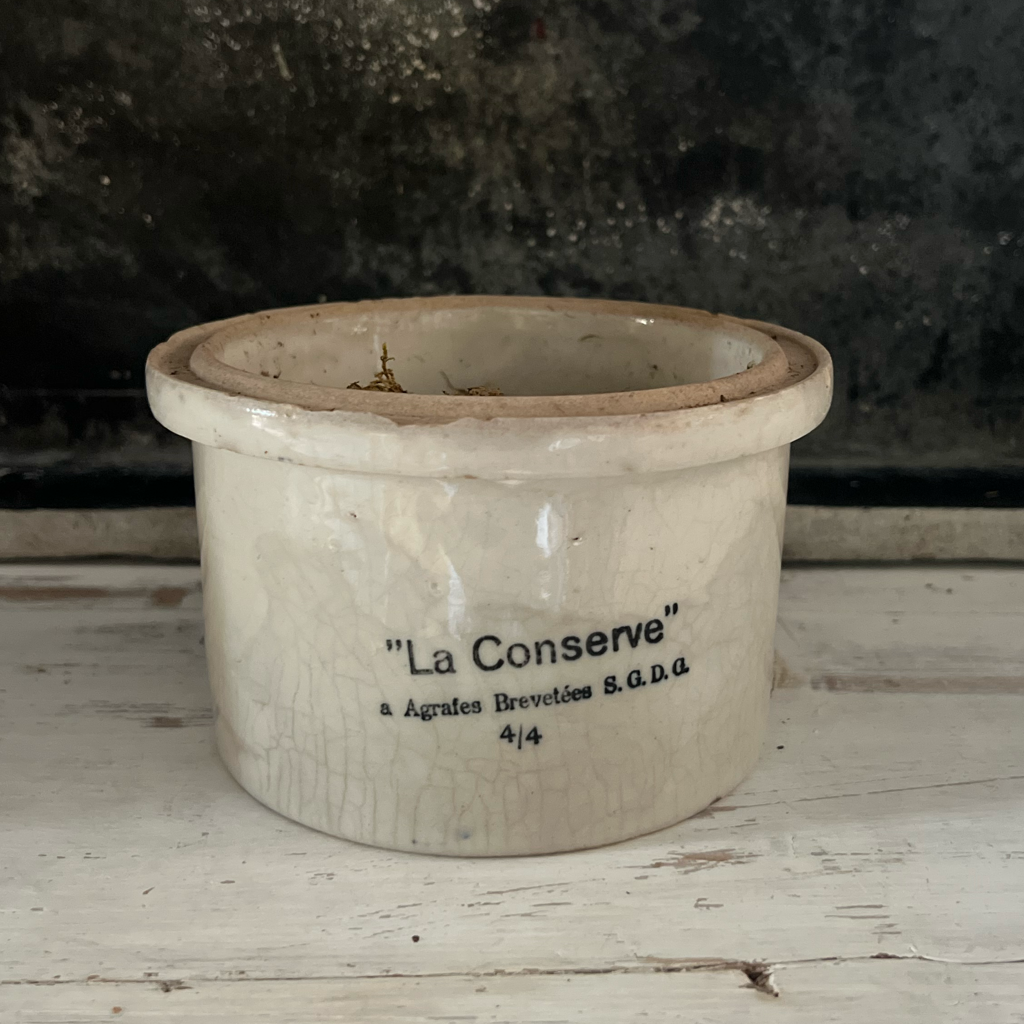 Vintage French Confiture Pots 