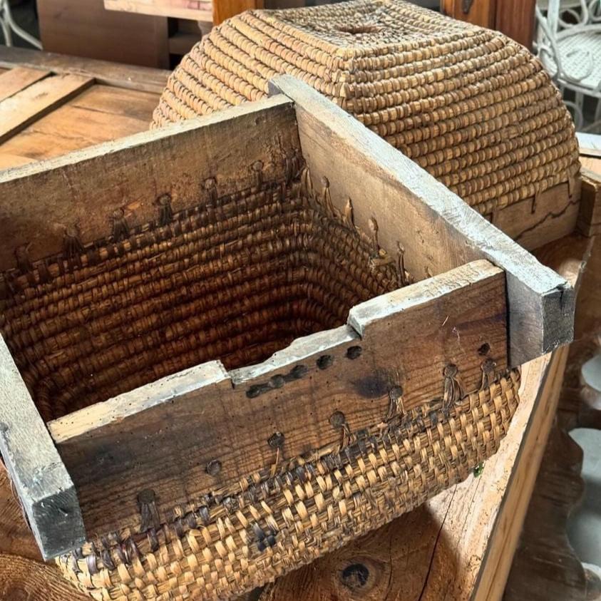 Wood and Rush Bee Hives from Cevennes