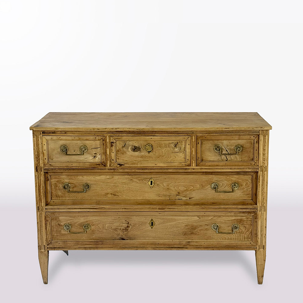 Bleached Walnut French Louis XVI Commode