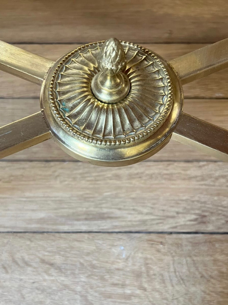 French 1940s Neoclassical Coffee Table with Mirrored Top