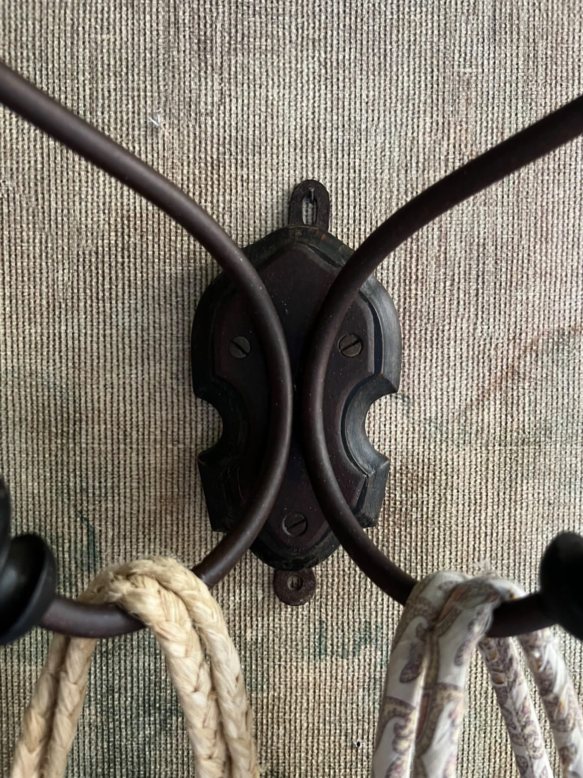 French 1880s Napoleon III 4 Hook Coat Hanger