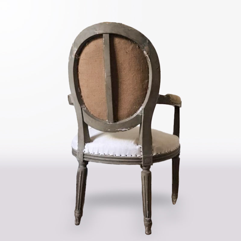 Louis XVI Medallion Back Armchair