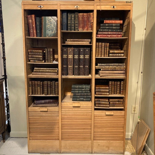 French Tambour Door Cabinet