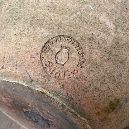 1950's Biot Jar with Bright Ochre Glaze