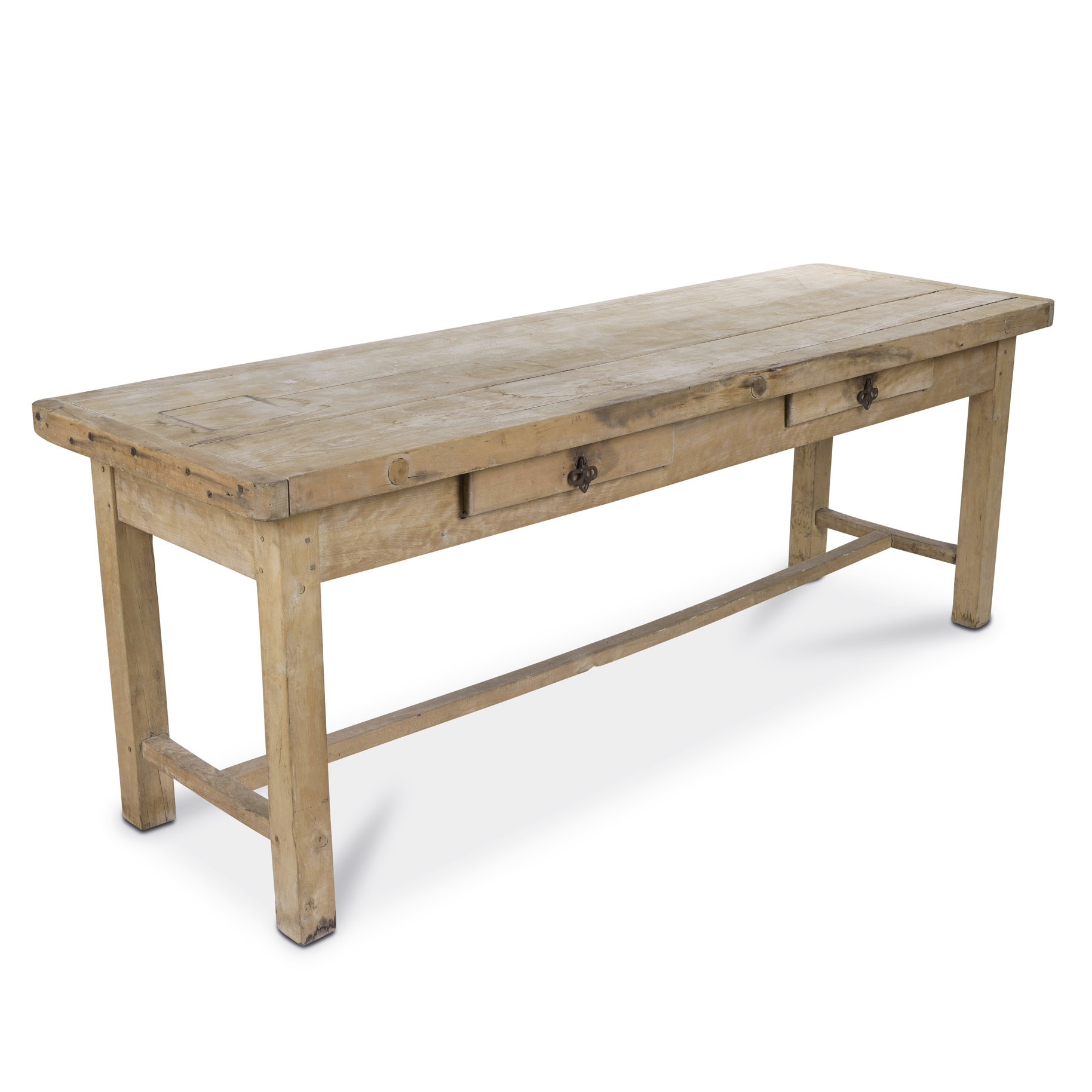 French Beech Wood Work Table/Kitchen Island