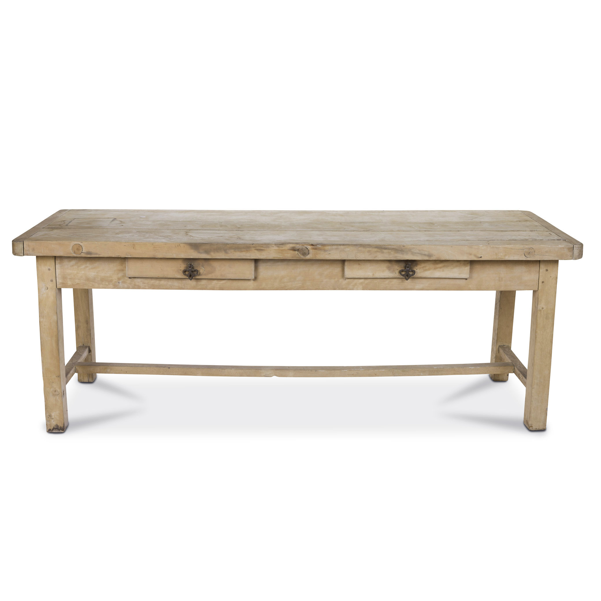 French Beech Wood Work Table/Kitchen Island