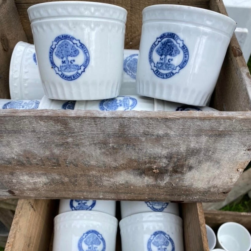 Blue and White Jam Jars