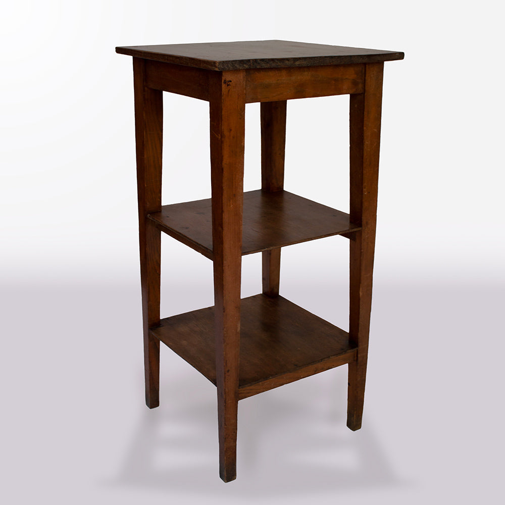 French Pine Shelf with Tapered Legs