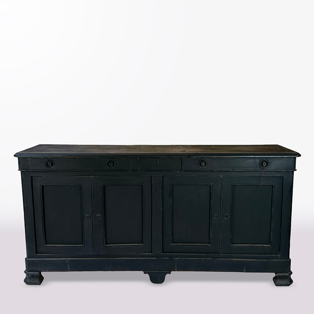 French Walnut Black Enfilade Sideboard