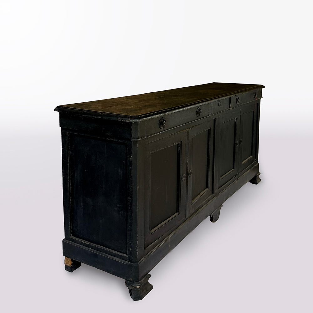 French Walnut Black Enfilade Sideboard