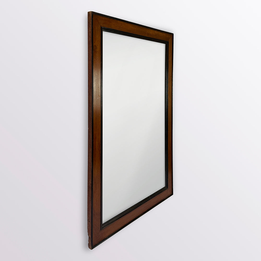 French Walnut Mirror with Original Mercury Glass