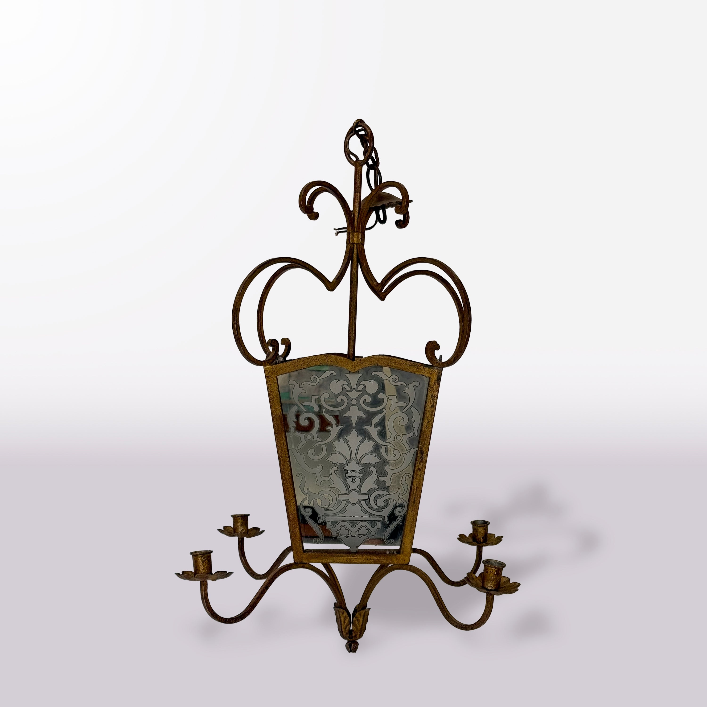 French Eglomise Latern