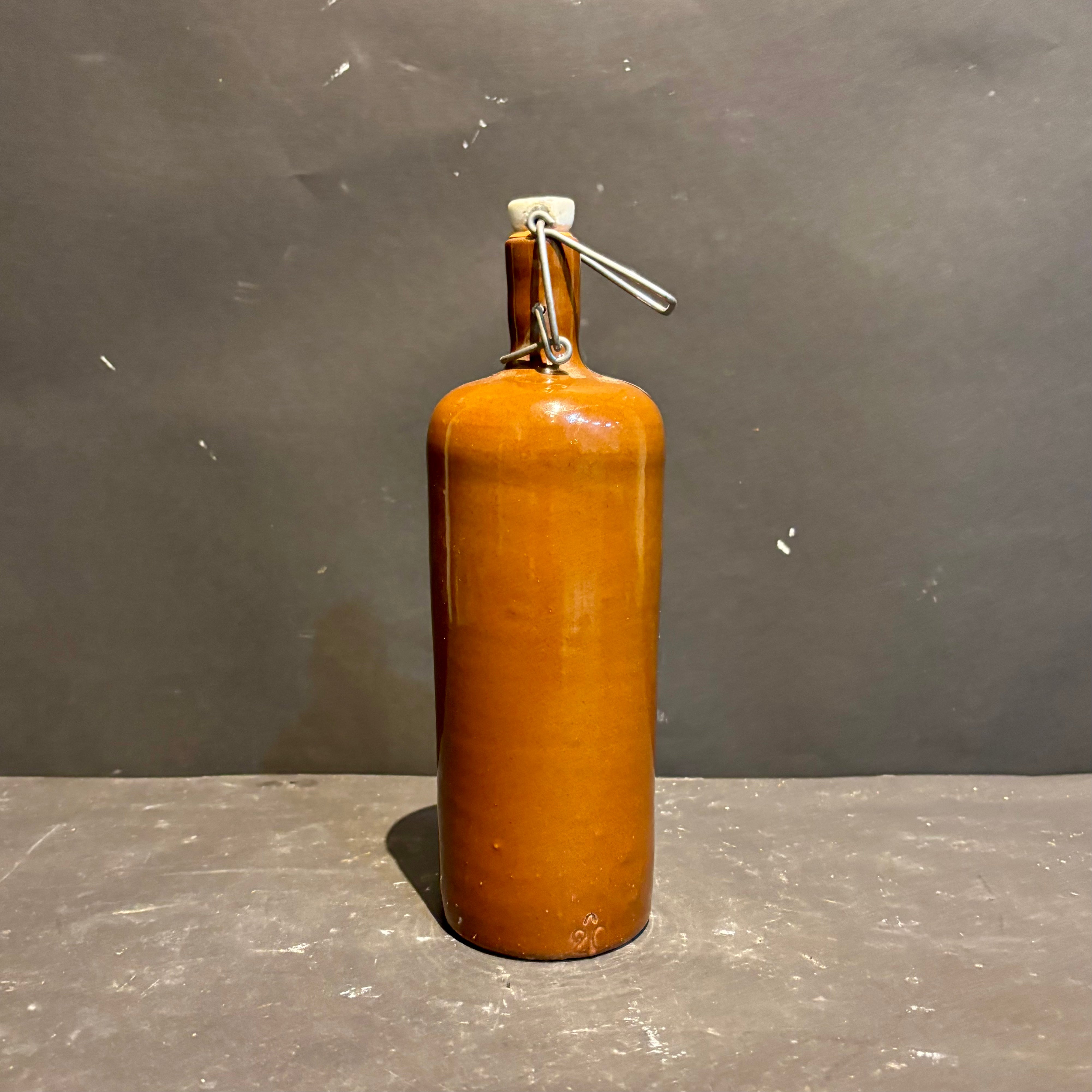 Stoneware Bottle with Lid