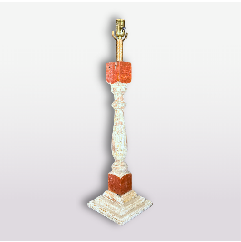 Banister Lamp - Maroon