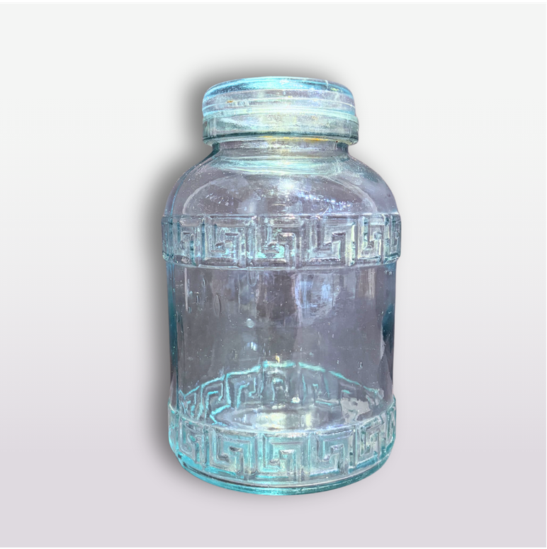 Lidded Blue Jar