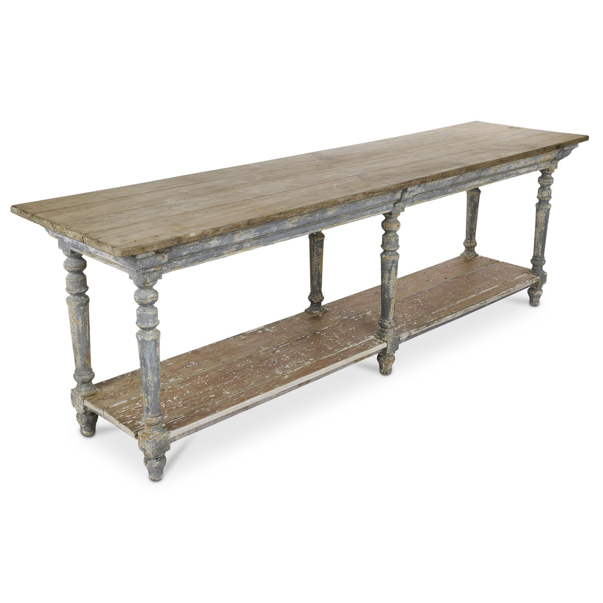 Pine and Walnut Drapers Table