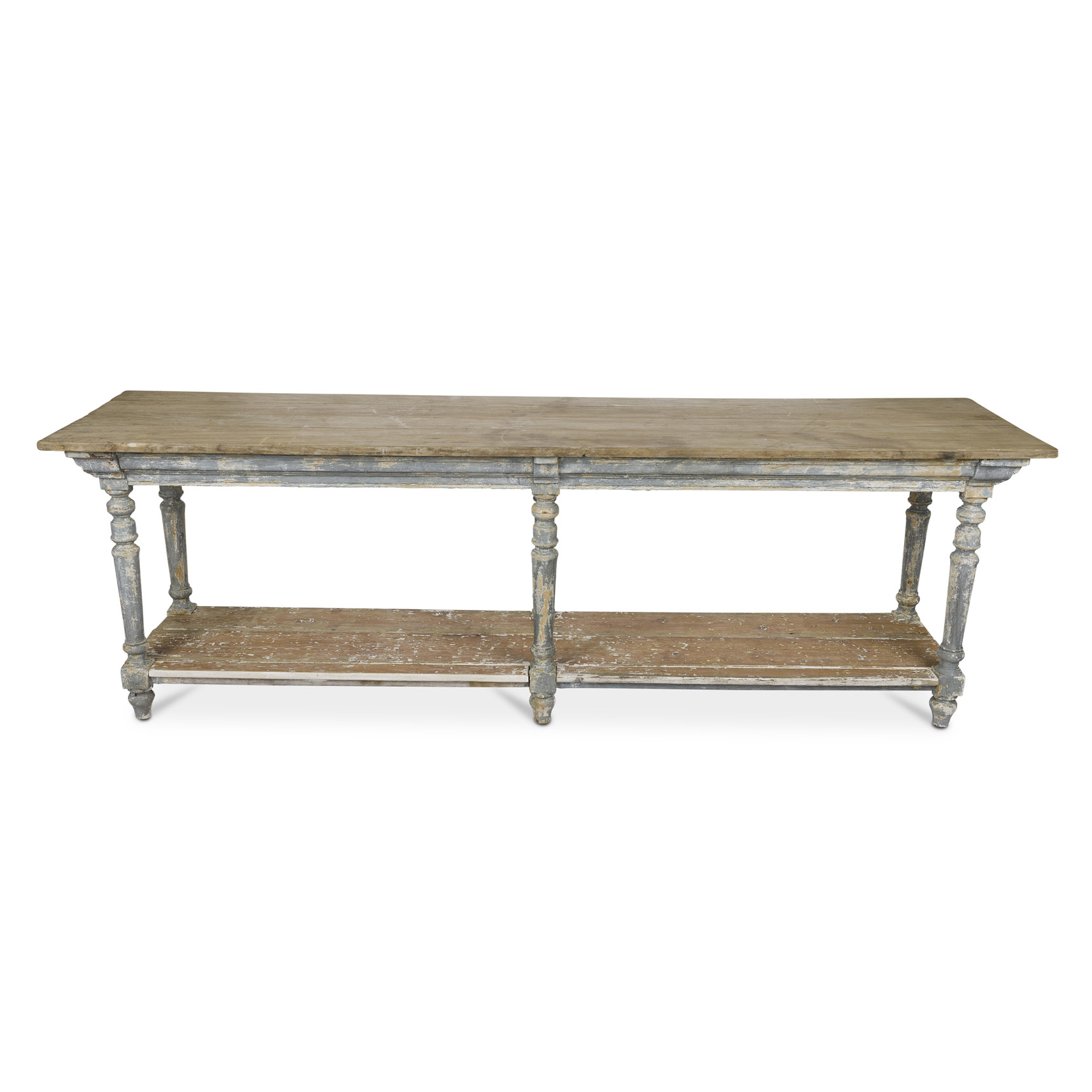 Pine and Walnut Drapers Table