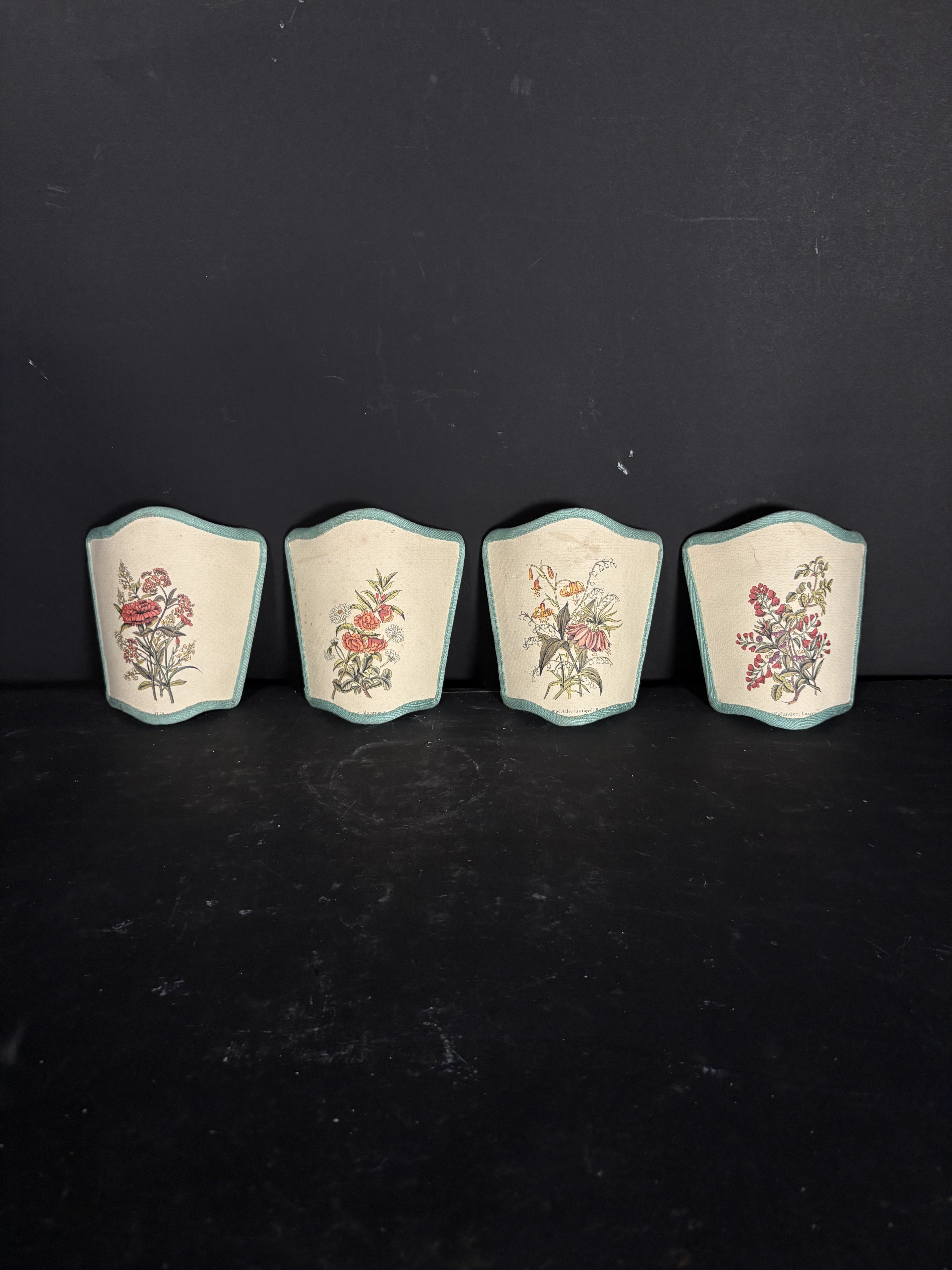 English Floral Candle Shades