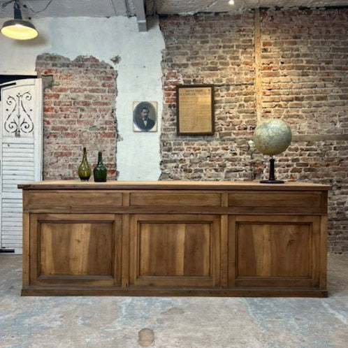 1890s French Walnut Counter Bar