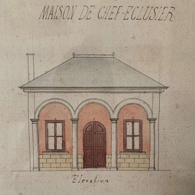 Framed Watercolor - Archictecture School