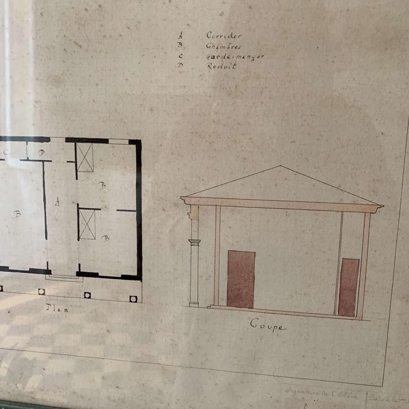 Framed Watercolor - Archictecture School