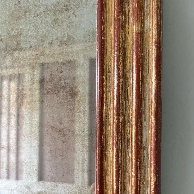 Period Directoire Mirror - Gilt Patina and Mercury Glass