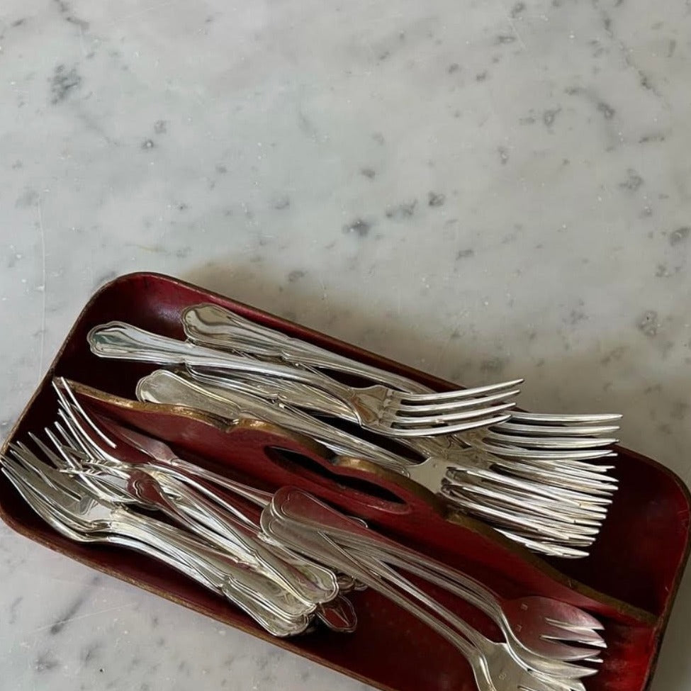 Red Napoleon III Period Caddy