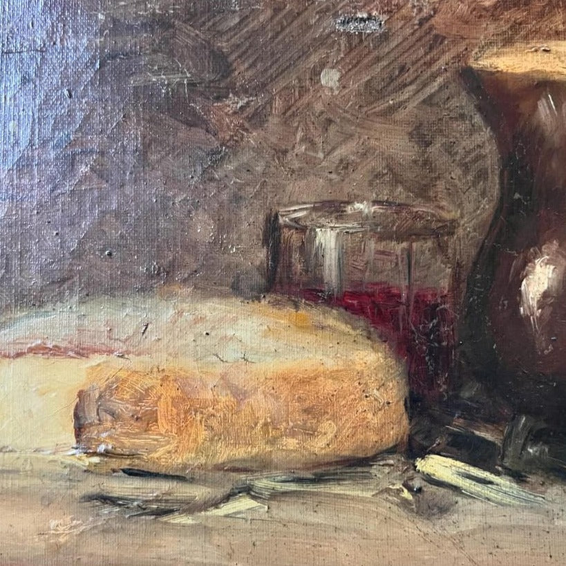 Oil on Canvas - Cheese Still Life