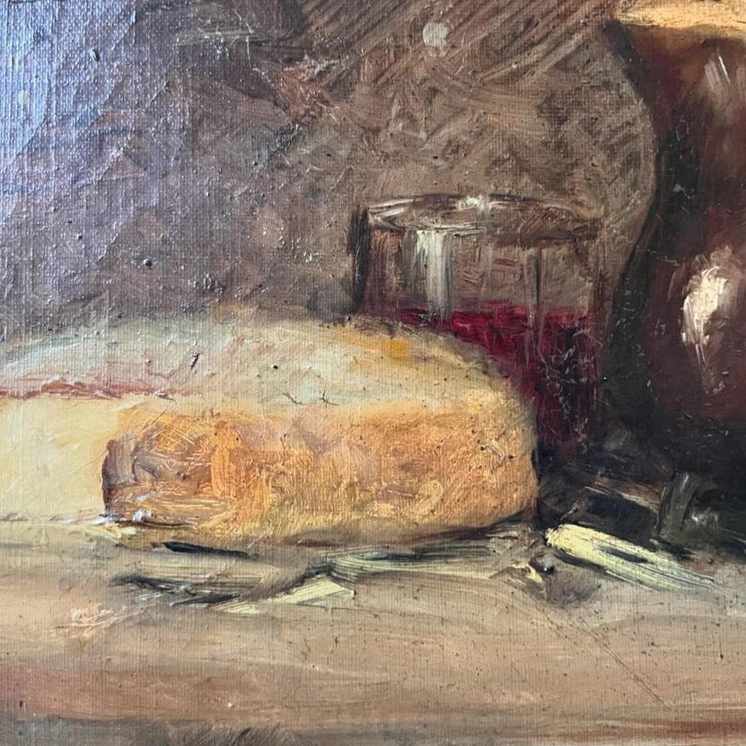 Oil on Canvas - Cheese Still Life