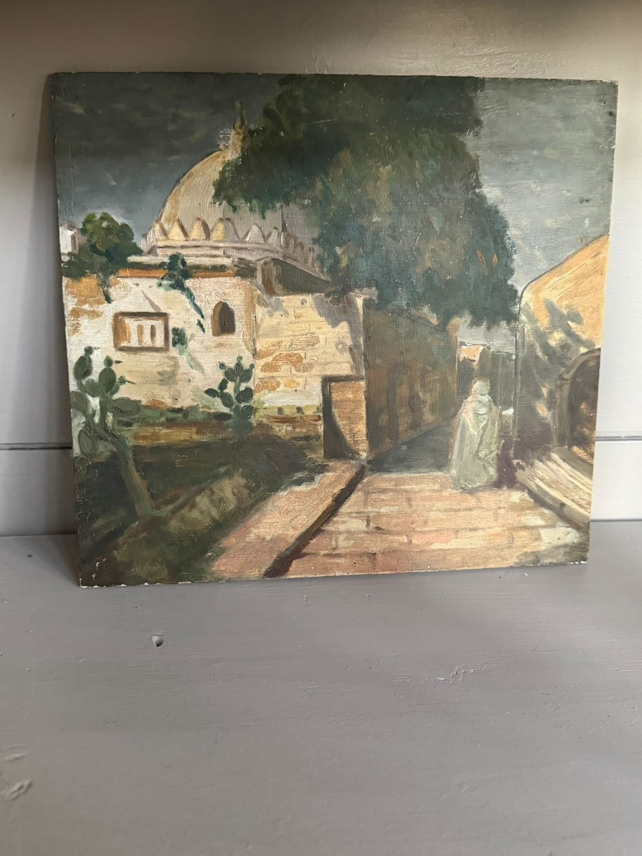 1944 Moroccan Painting on Board