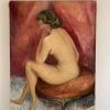 Signed Oil on Canvas - Female Nude