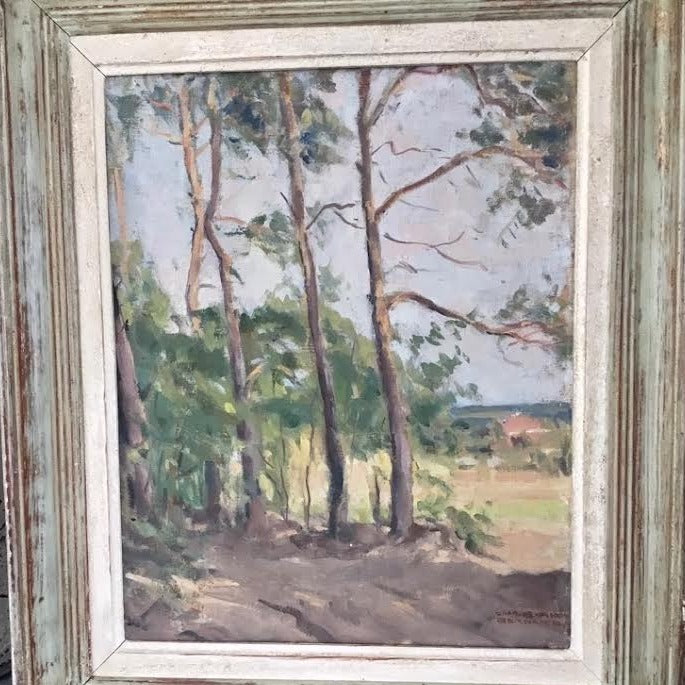 Oil on Canvas - Trees, Signed and framed