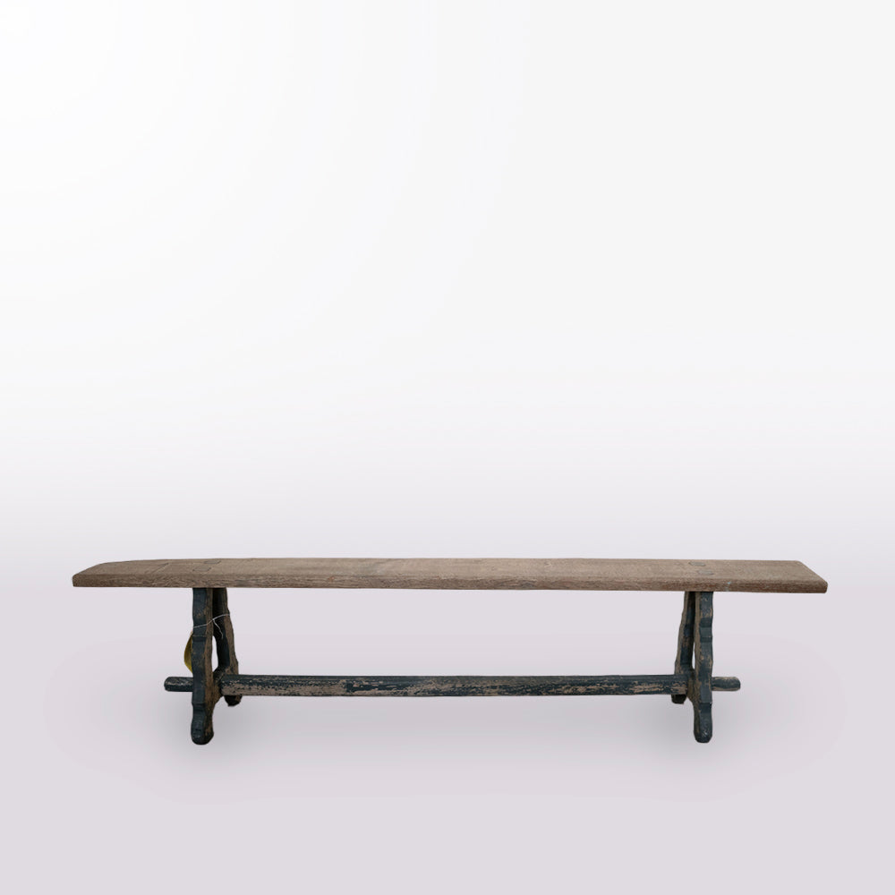 1920s French Oak Bench