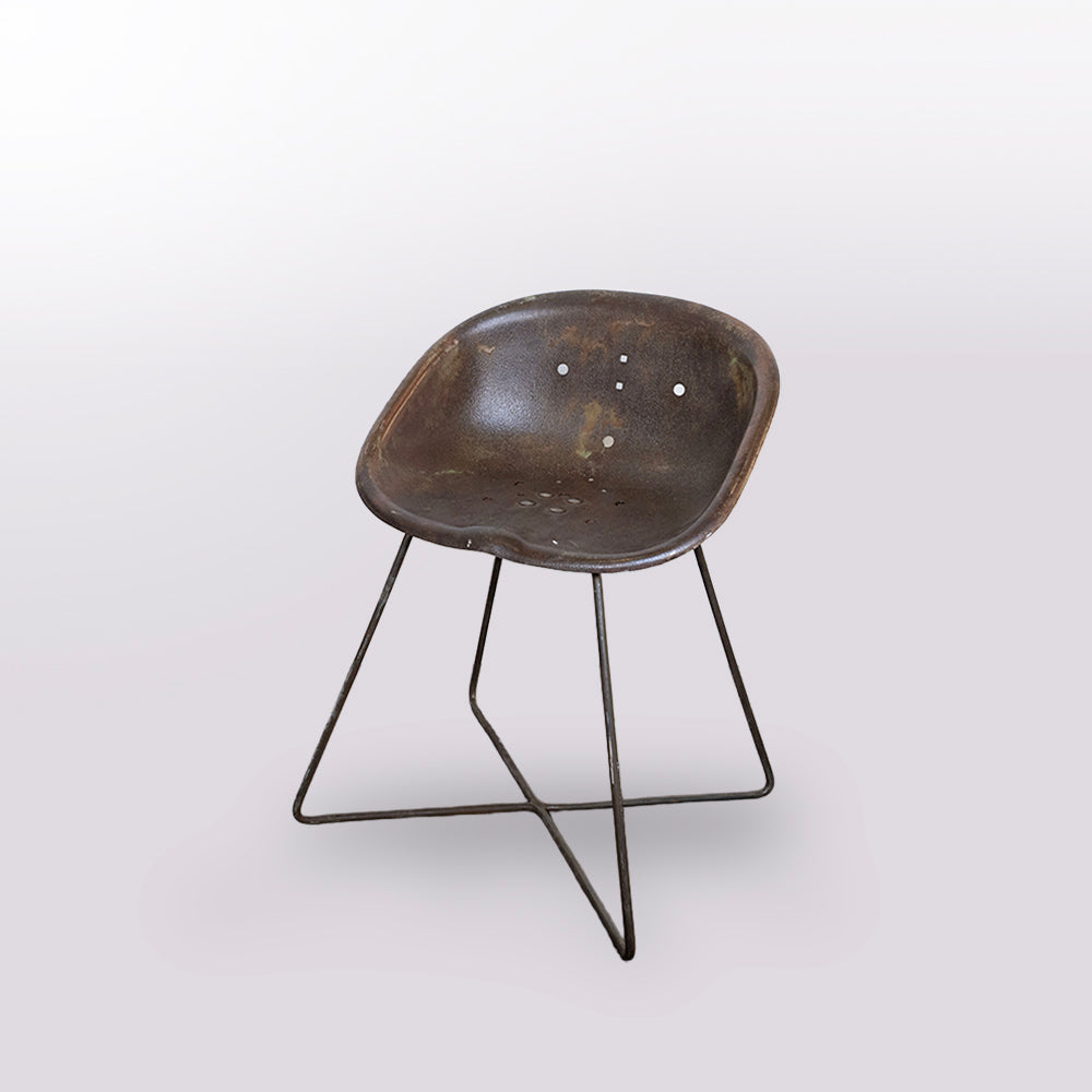 French 1950 Tractor Stool