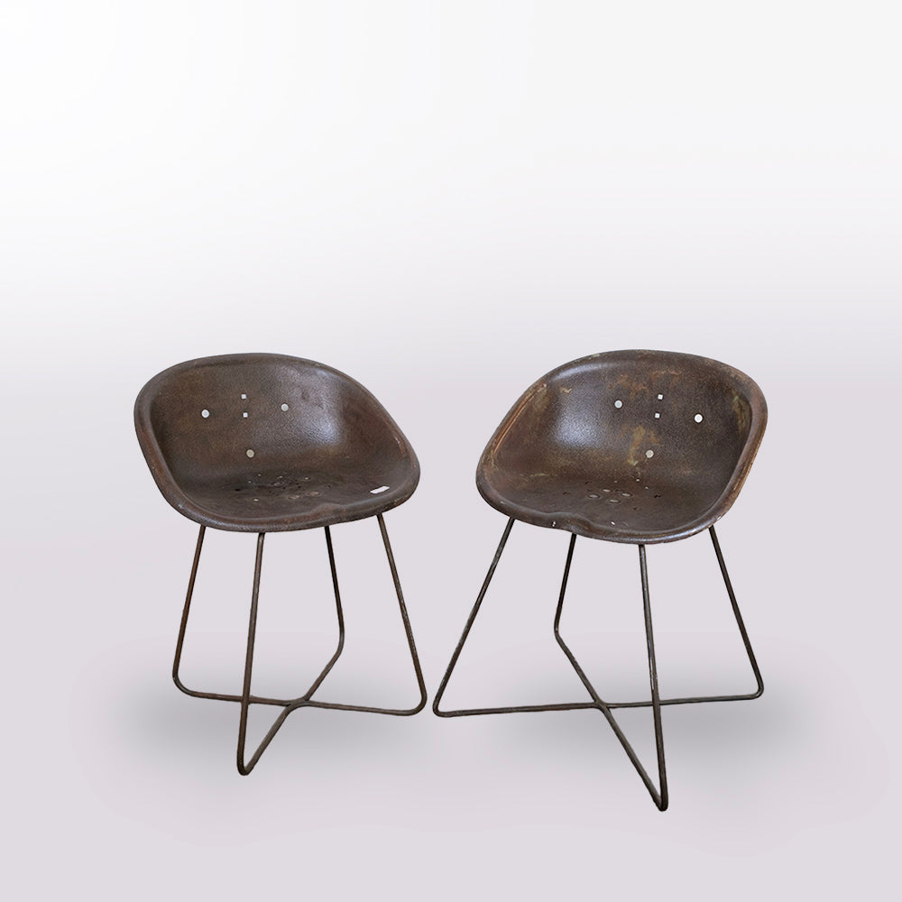 French 1950 Tractor Stool