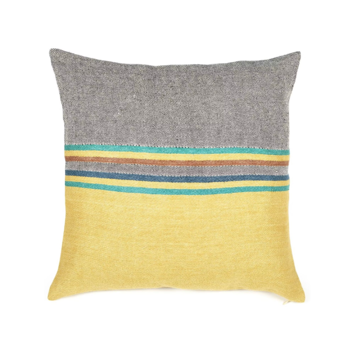 Yellow Stripe Cushion