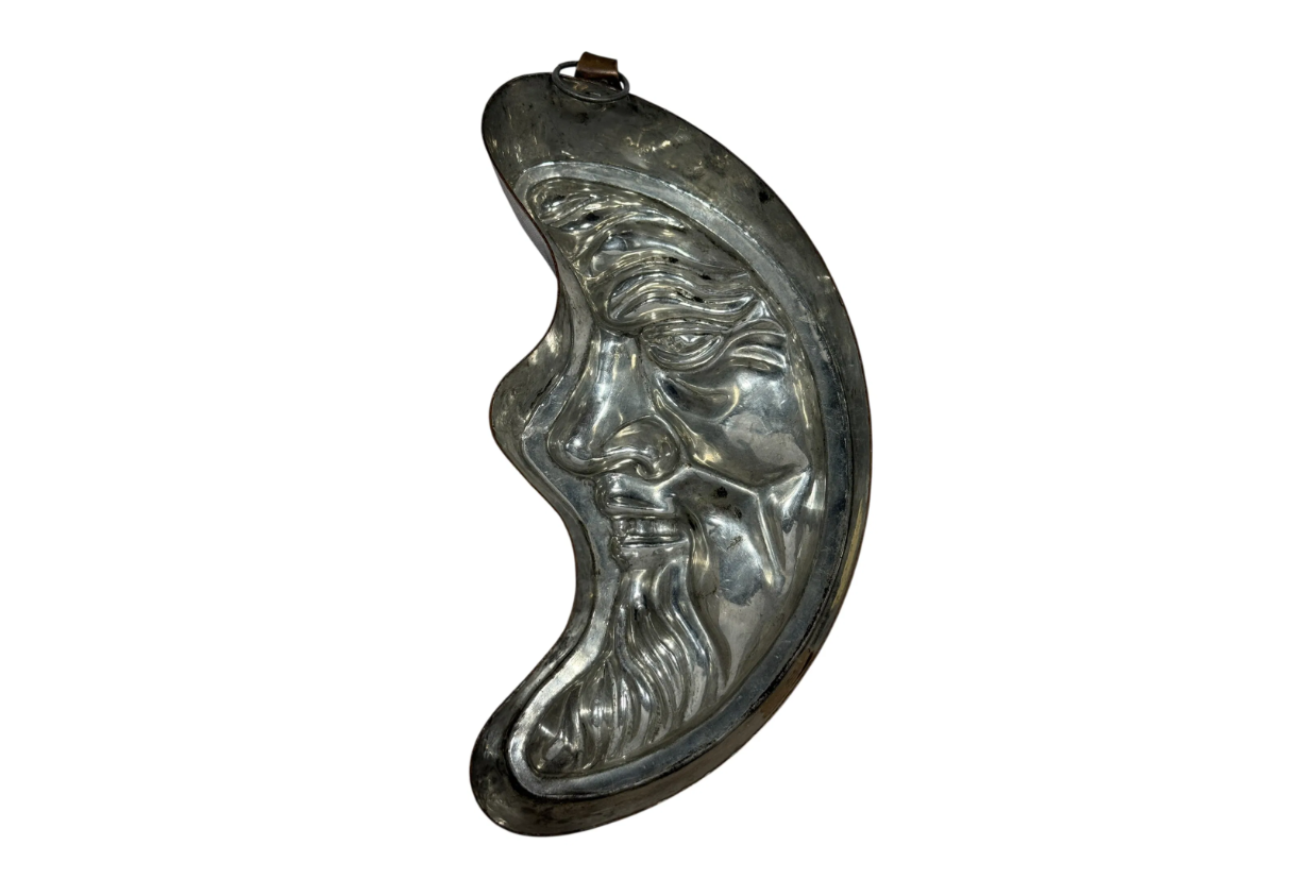 1900s German Copper Crescent Moon Mold