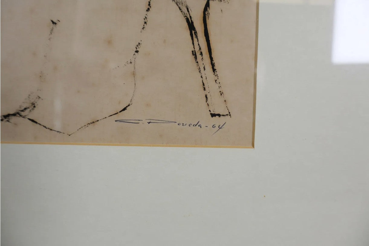 Carlos Poveda Seated Nude, 1964